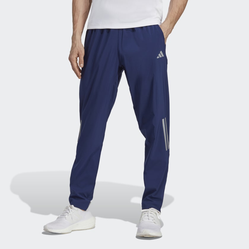 adidas Own the Run Woven Astro Pants - Blue, Men's Running