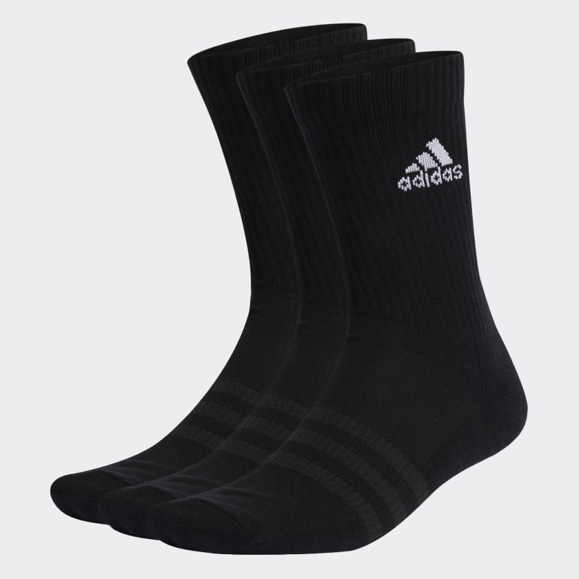 Medias a Media Pantorrilla Acolchadas 3 Pares Negro adidas adidas Peru