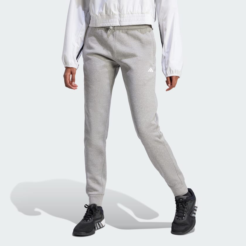 Pantaloni AEROREADY Game and Go Regular Tapered Fleece Grigio IM2680 21 model