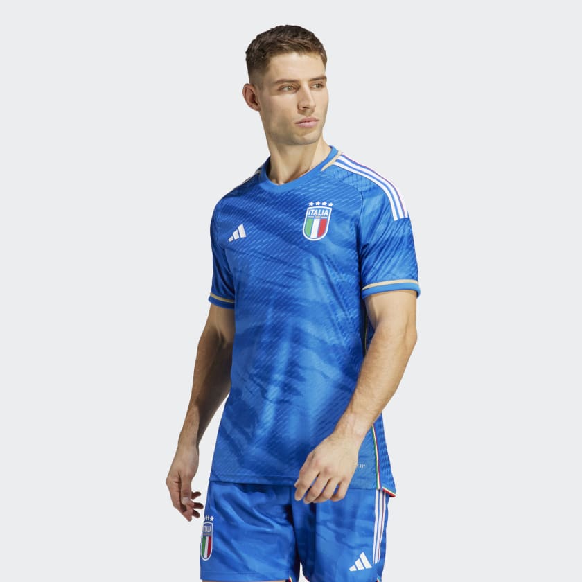 adidas Italy 2023 Home Authentic Jersey - Blue