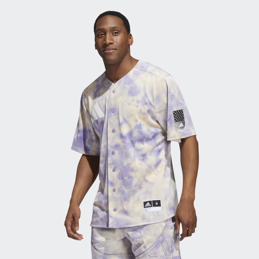Adidas Shirts | Adidas Daniel Patrick Men Large Tatis Baseball Jersey Hm4931 Amber Lilac Purple | Color: Purple | Size: L | Jraquarium1's Closet