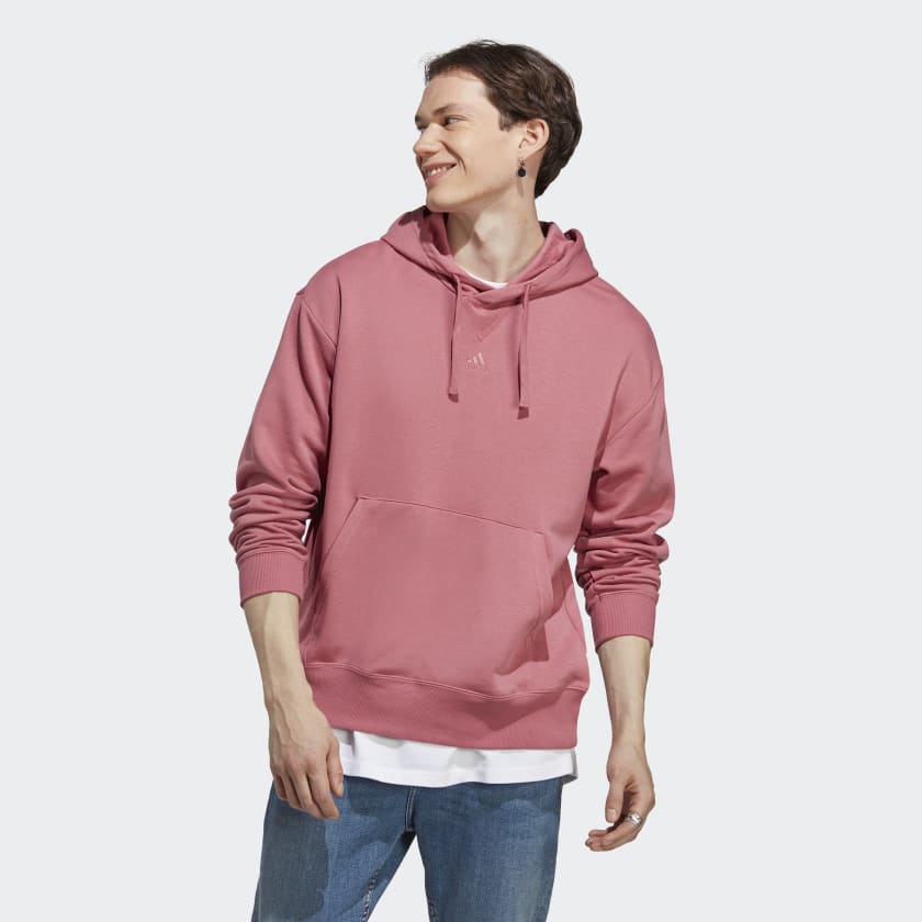 adidas ALL SZN Pink Terry adidas Lifestyle - US Men\'s French Hoodie | 