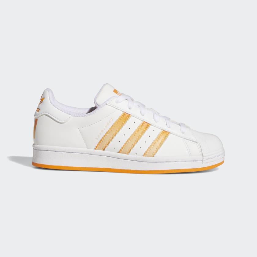 Adidas superstar blancas hot sale y naranjas