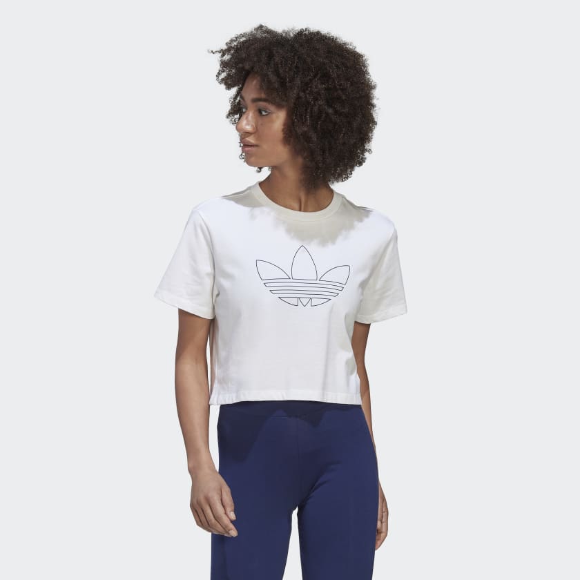 Playeras adidas blancas mujer outlet