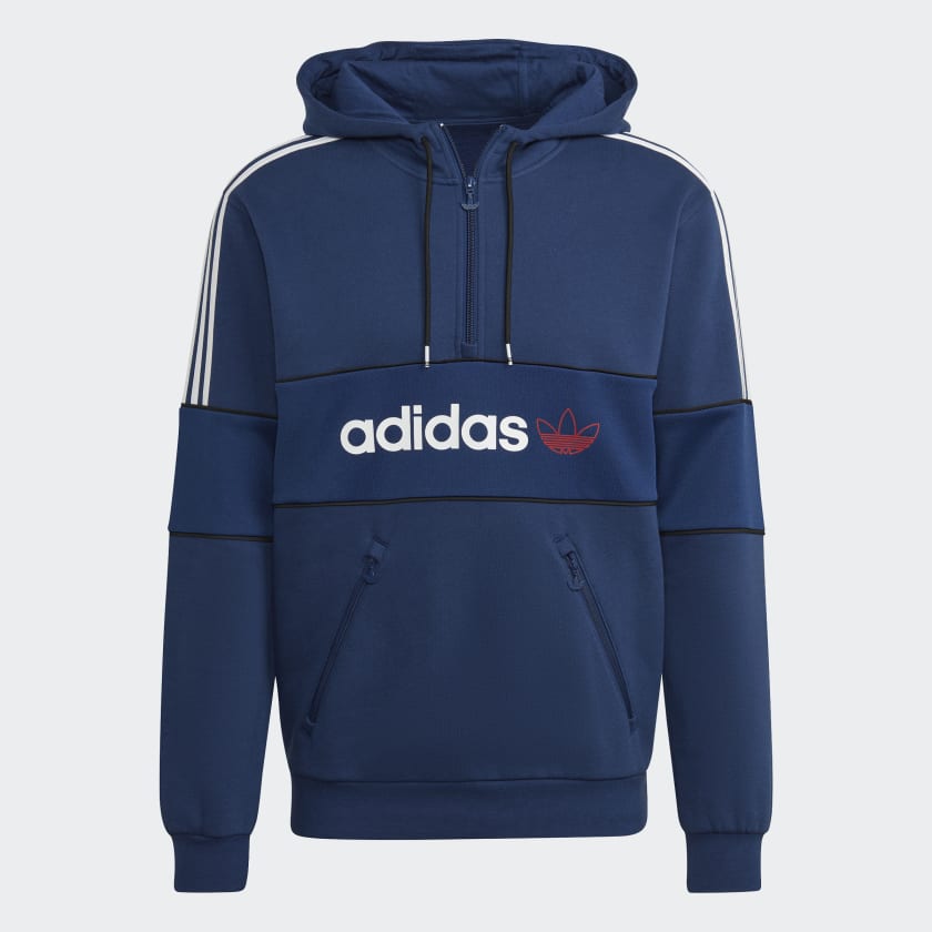 adidas Itasca 20 Half Zip Hoodie Blue adidas Australia