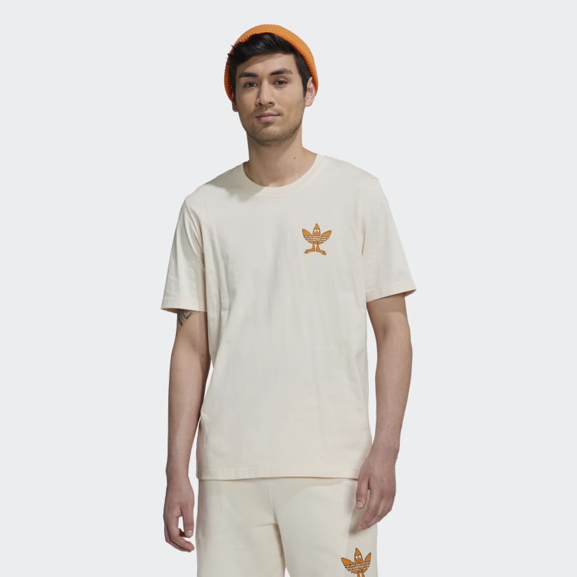 Mens Adidas Originals Graphic Fun T-Shirt - White - S