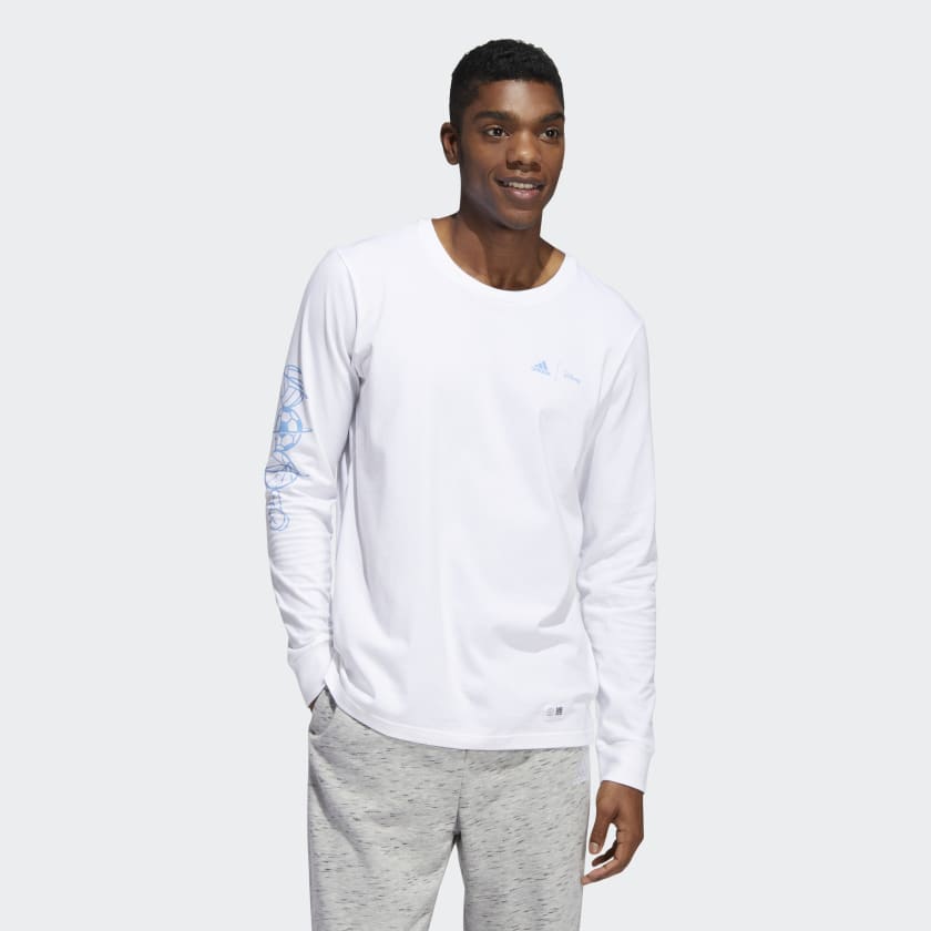 adidas Disney Sport Long Sleeve Tee - White | Free Shipping with ...