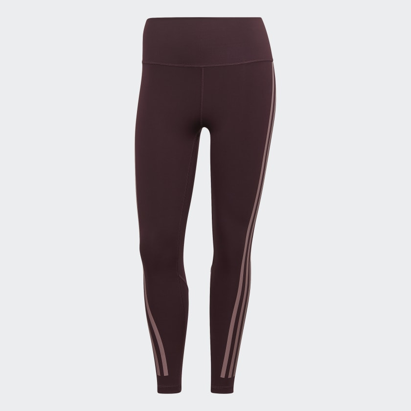adidas Optime Trainicons 7 8 Leggings Red Women s Training adidas US