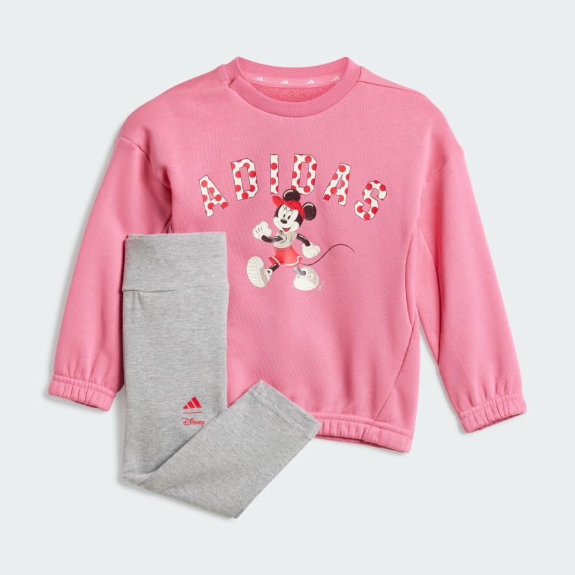 adidas x Disney Minnie Mouse Joggers Set Kids Pink adidas UK