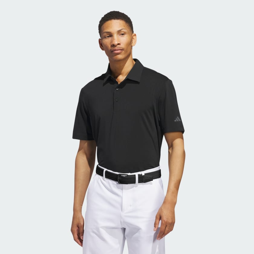 adidas Ultimate365 Solid Polo Shirt - Black | Men's Golf | adidas US