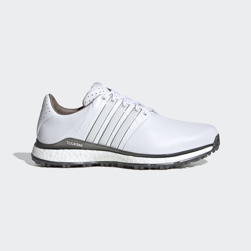 White adidas TOUR360 XT-SL Spikeless 2.0 Wide Golf Shoes | EG4884 ...