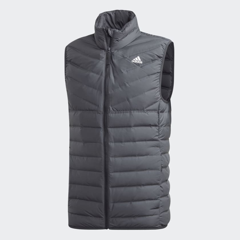 adidas Varilite Soft 3 Stripes Down Vest Grey adidas Australia