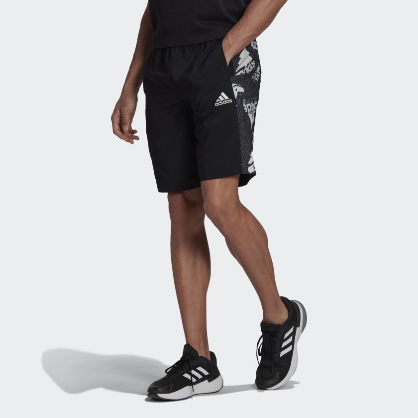 adidas Essentials BrandLove Woven Shorts Black | adidas Deutschland