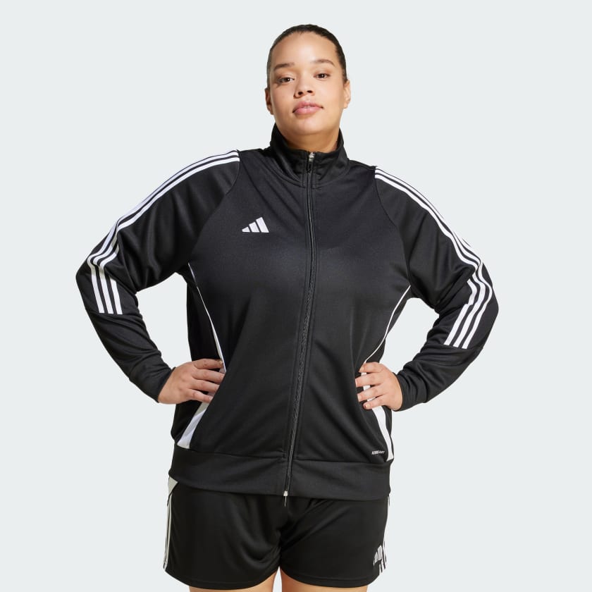 adidas Tiro 24 Training Jacket (Plus Size) - Black | Free