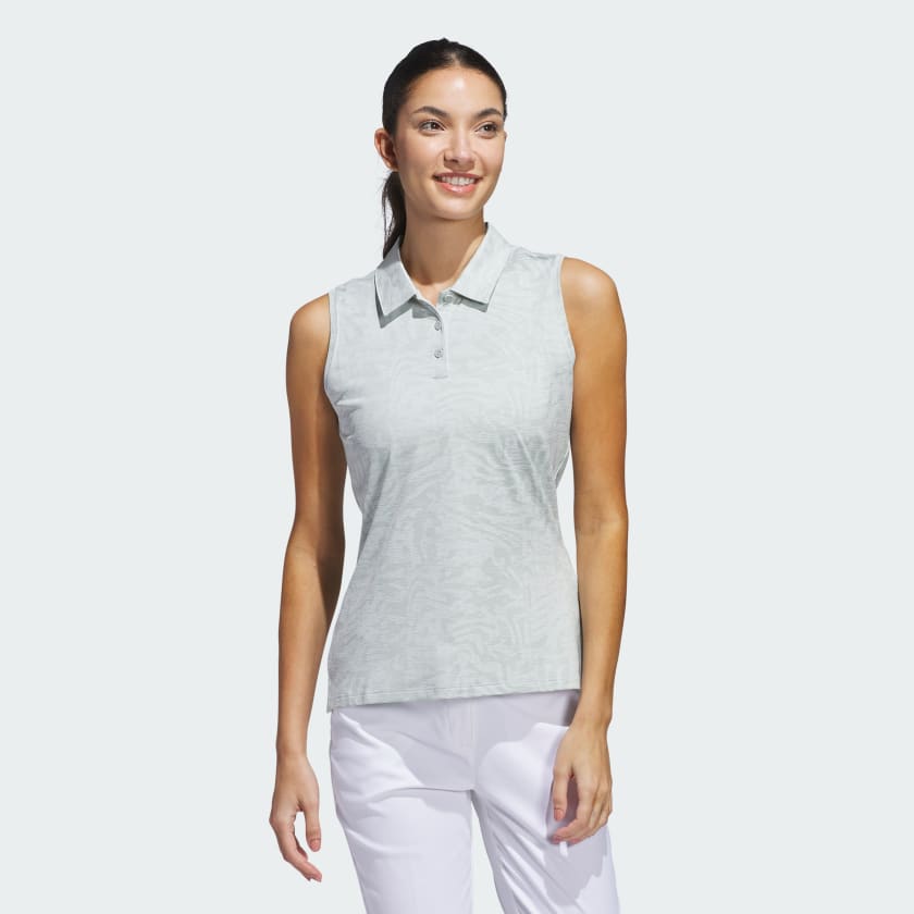 adidas Ultimate365 Jacquard Polo Shirt - Grey | Free