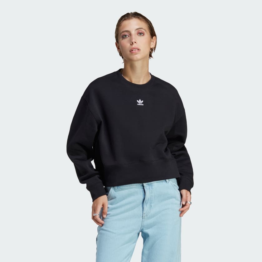 adidas Buzo Adicolor Essentials Crew Negro adidas Colombia