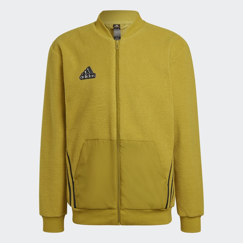 Yellow adidas bomber jacket hot sale
