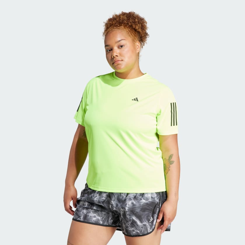 Voorafgaan Het is de bedoeling dat Champagne adidas Own the Run Tee (Plus Size) - Green | Women's Running | adidas US