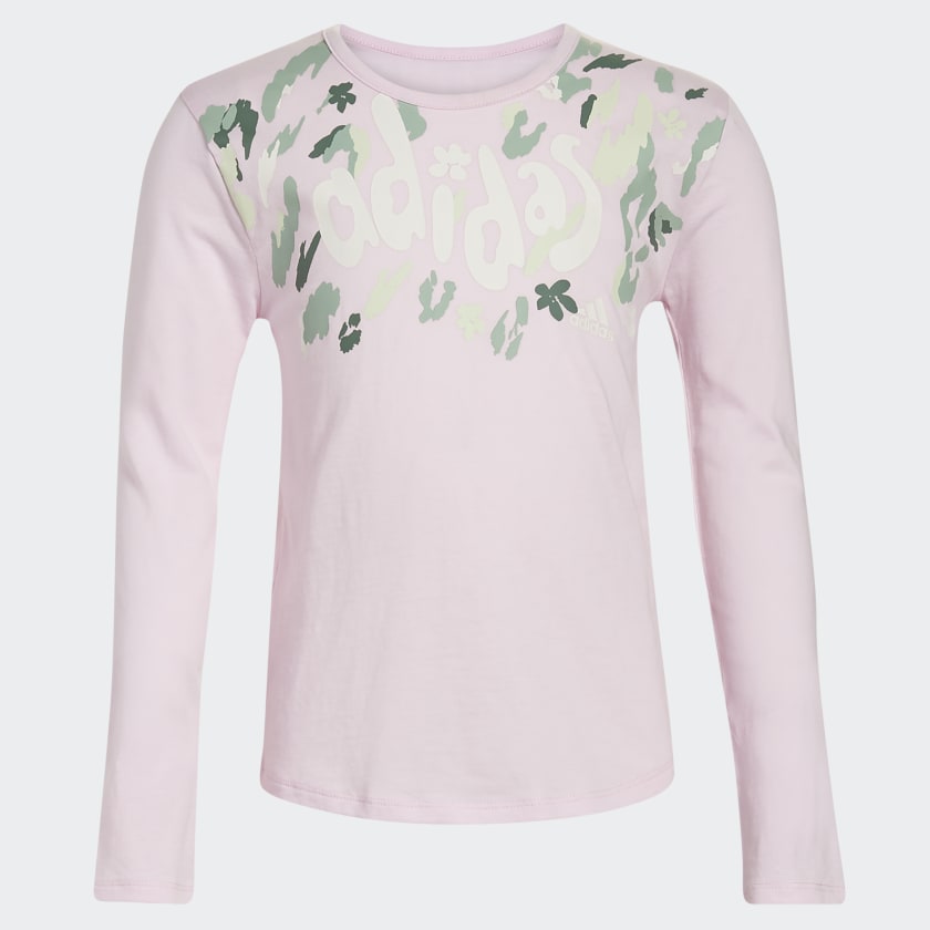 Girls Soft Cotton Jersey Long Sleeve Tee | Medium Pink