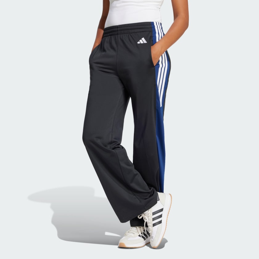 adidas Tricot 3-Stripes Fashion Track Pants - Black | Free