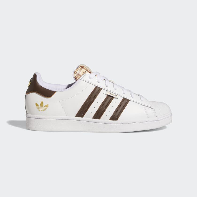 adidas superstar off white brown