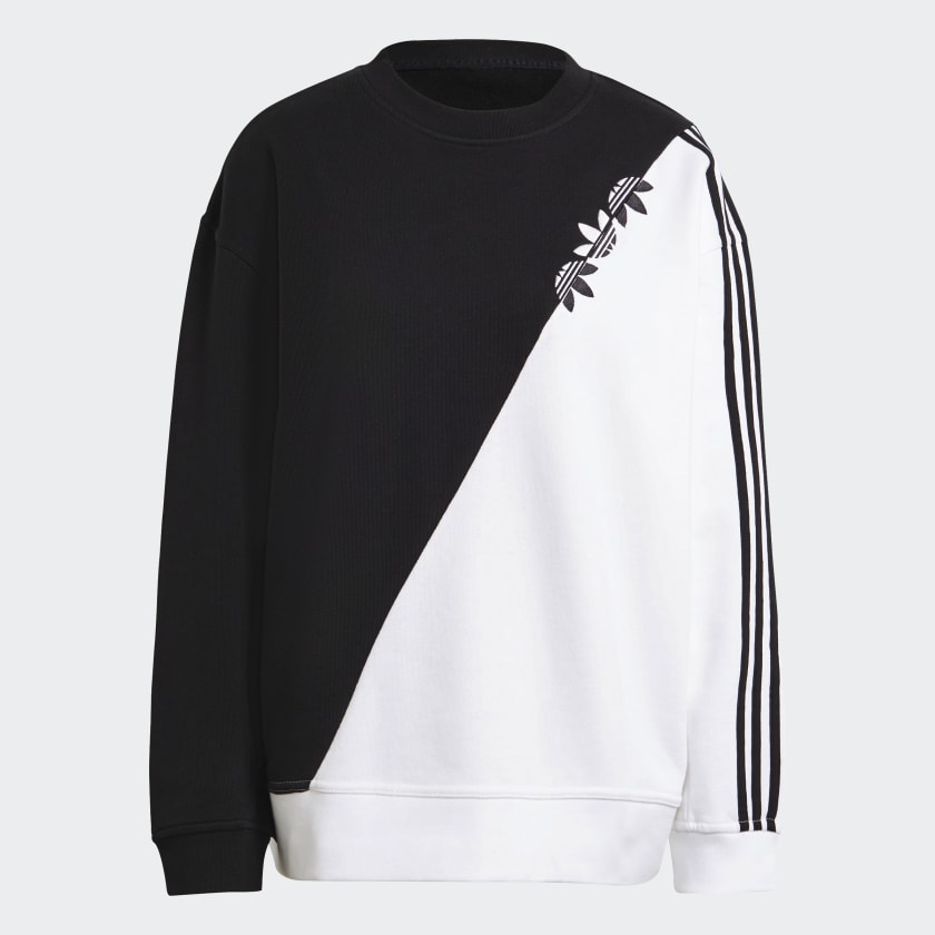 Adicolor sliced trefoil sweatshirt deals