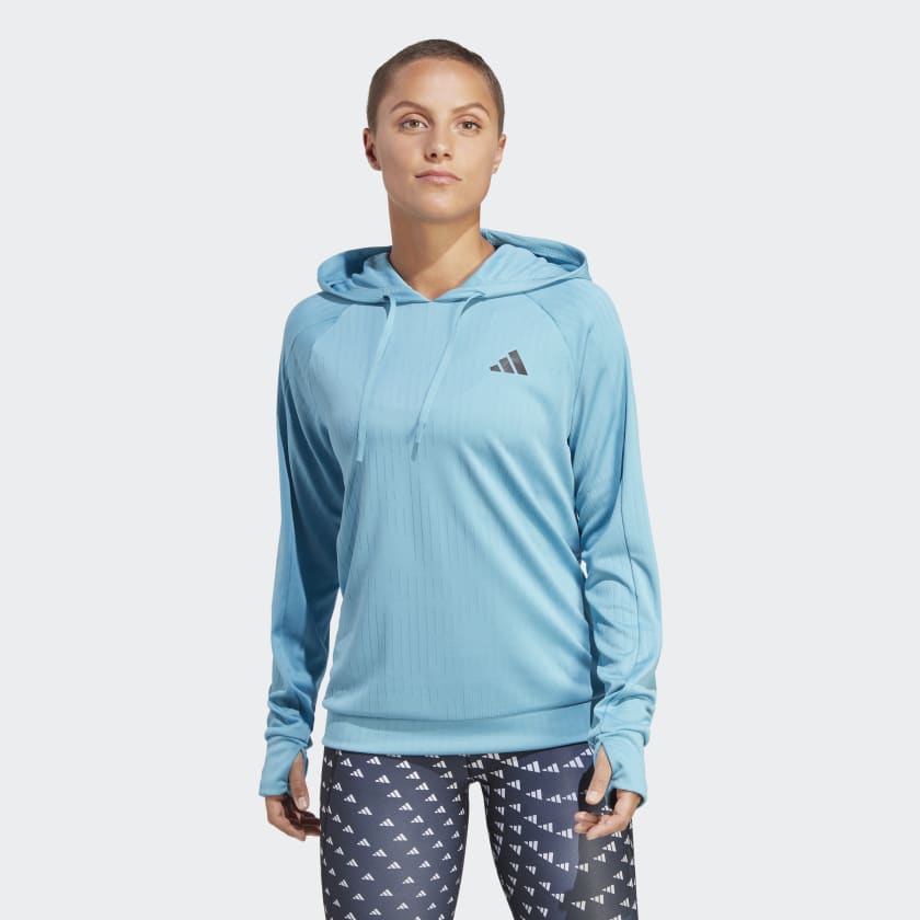 Medio Calma caja adidas Made to be Remade Running Hoodie - Blue | Women's Running | adidas US