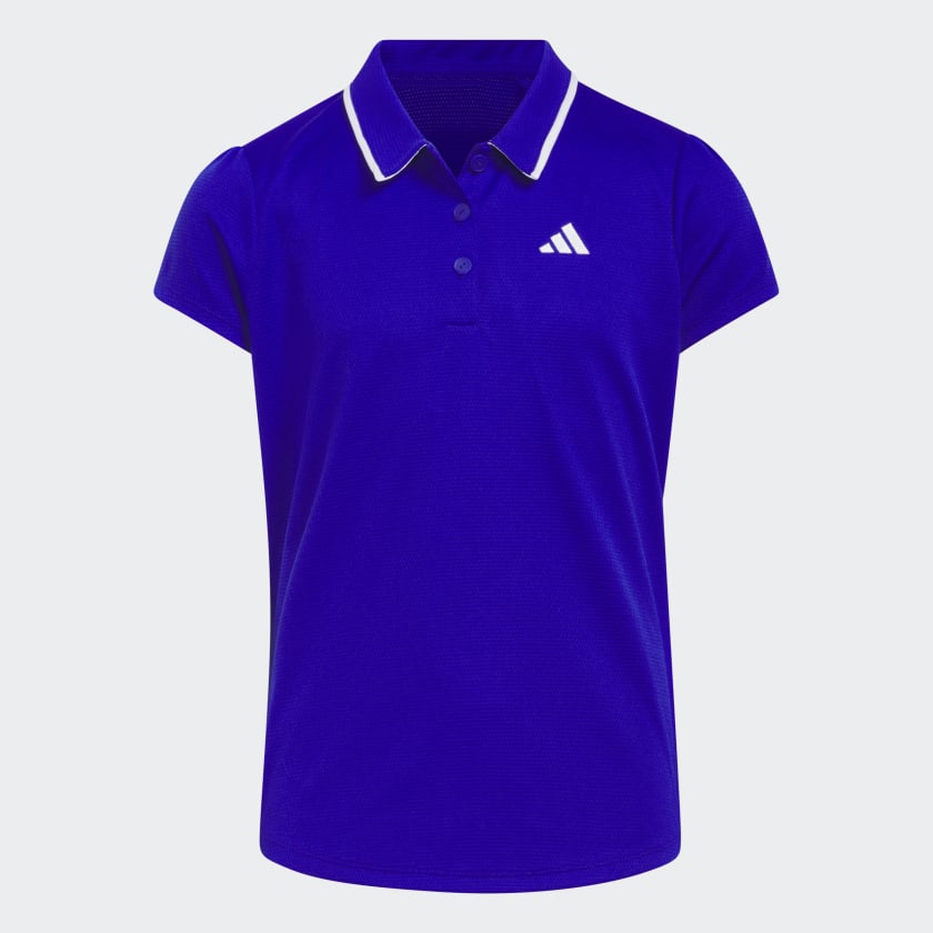⛳ adidas Textured Polo Shirt - Blue | Kids' Golf | adidas US ⛳