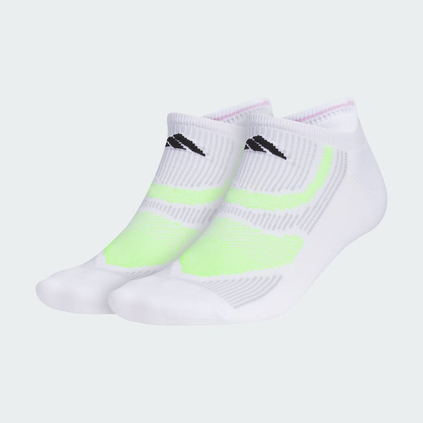 adidas Superlite Performance No Show Socks 2 Pairs White Free Shipping with adiClub adidas US