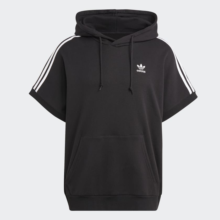 Adidas x routine short sleeve hoodie hot sale