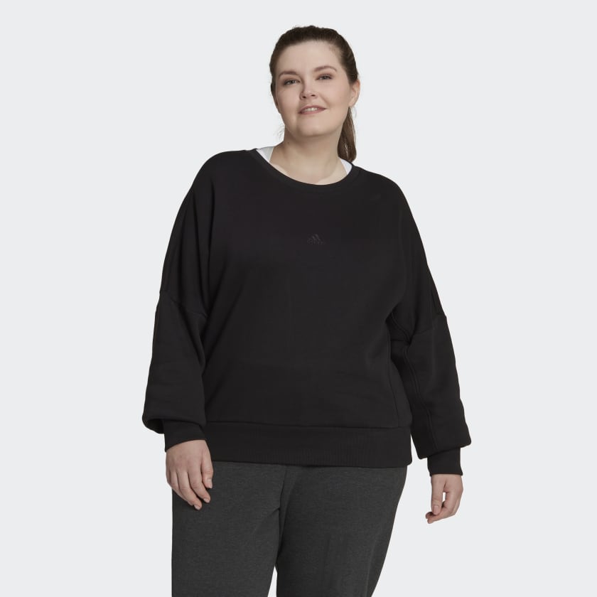 Adidas ALL SZN Fleece Sweatshirt (Plus Size)