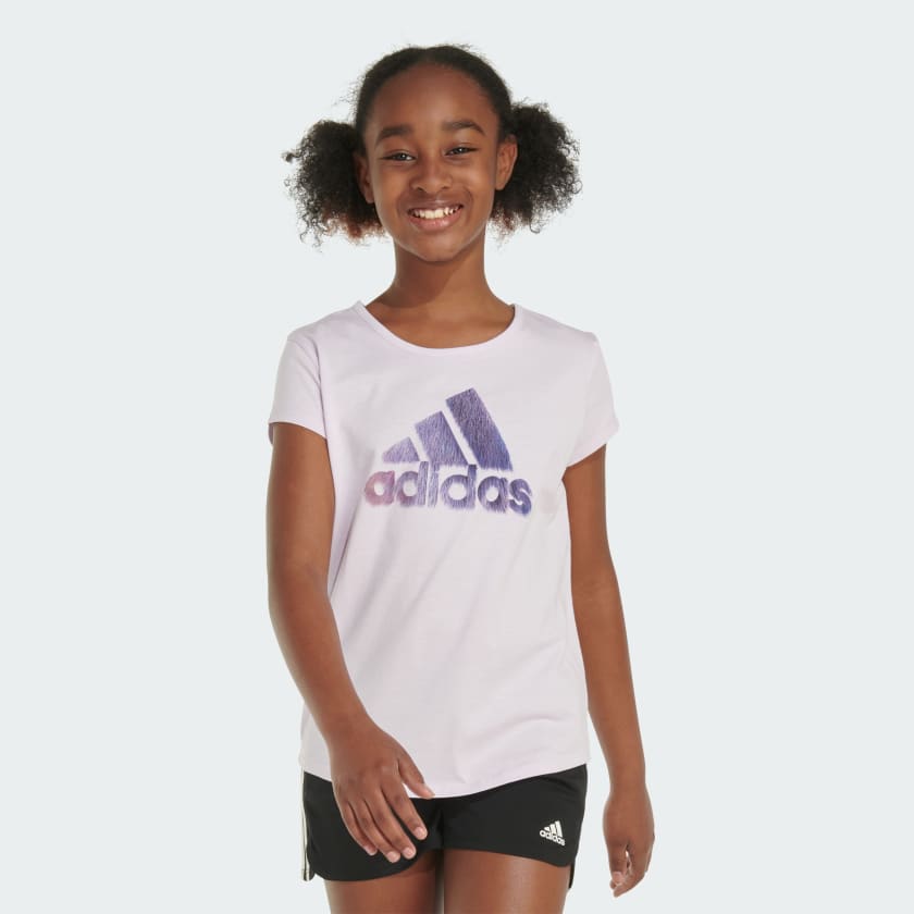 adidas Short Sleeve Essential Tee Purple Free Shipping with adiClub adidas US
