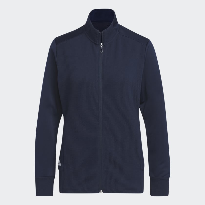 adidas Textured Full Zip Jacket Blue adidas Ireland