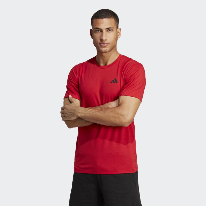 adidas Train Essentials Feelready Training Tee - Red | Men's Training |  adidas US