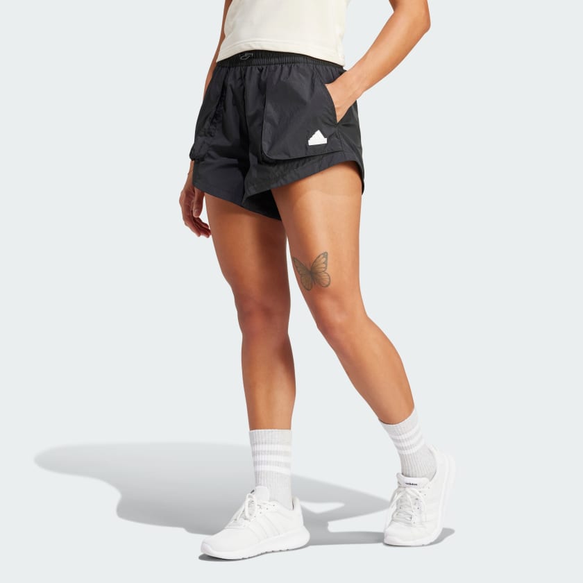 adidas City Escape Summer Cargo Shorts - Black | Women's Lifestyle ...