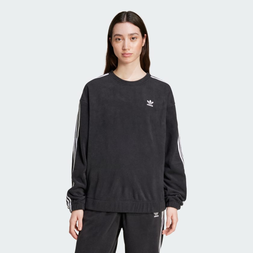 adidas Polar Fleece Crew Loose Sweatshirt Schwarz adidas Deutschland