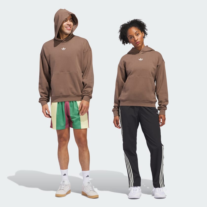 adidas Graphic Hoodie Gender Neutral Brown Free Shipping with adiClub adidas US