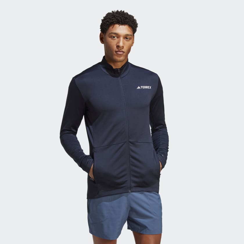 adidas Terrex Multi Full-Zip Fleece Jacket - Blue | adidas Canada