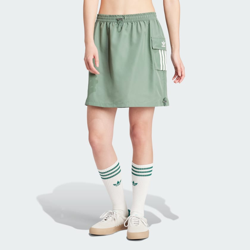 adidas Short Cargo Skirt - Green | Women's Lifestyle | adidas US