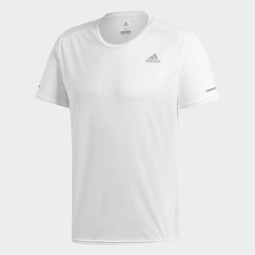 adidas Run Tee White adidas New Zealand