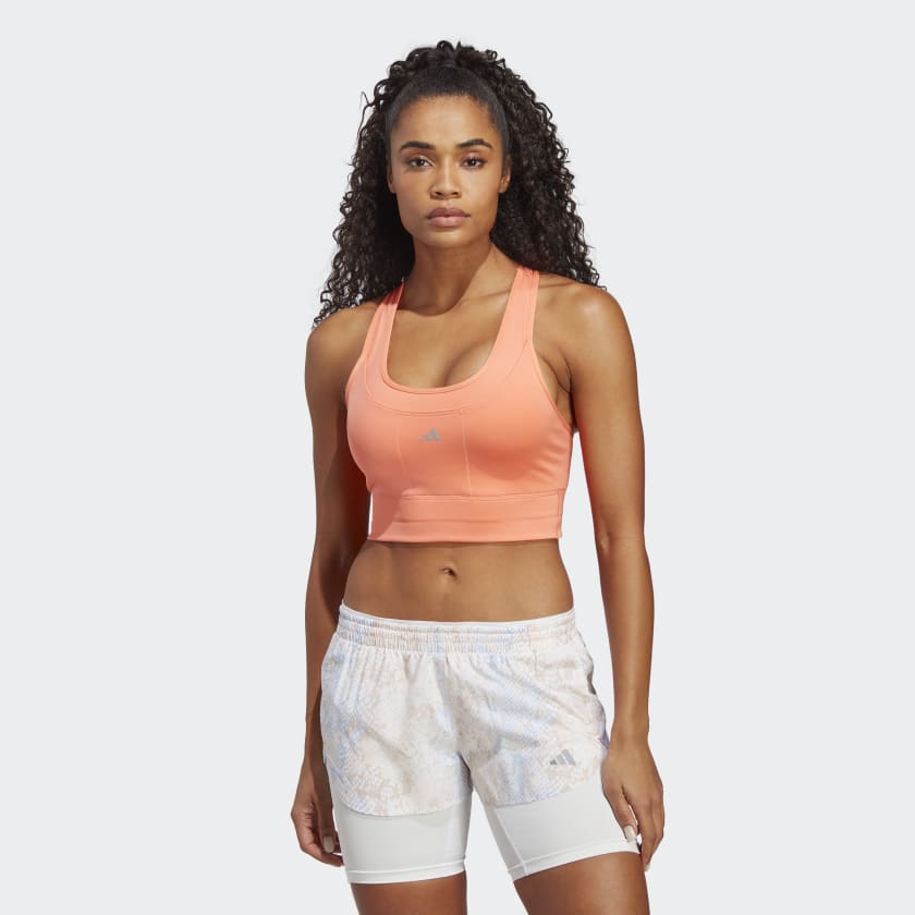 adidas Medium-Support Running Pocket Bra - Orange | Women's Training |  adidas US