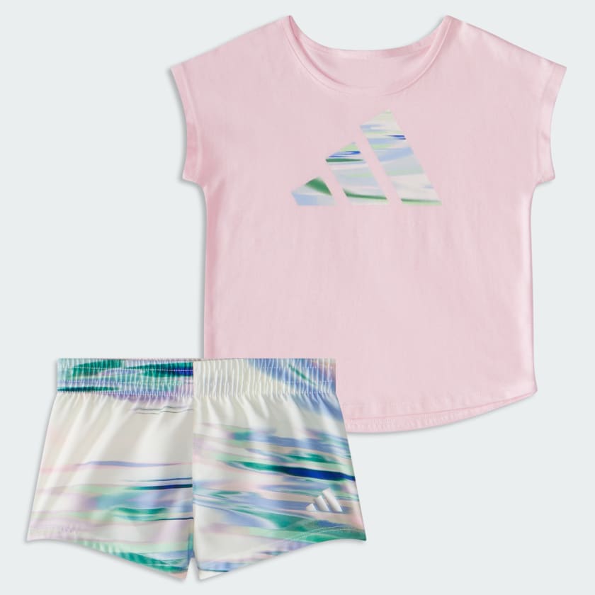 Baby girl adidas short set hotsell
