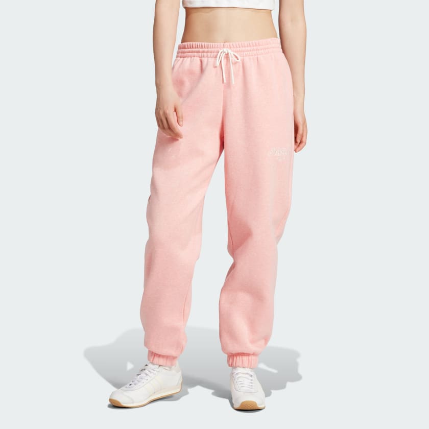 Pink adidas pants sales