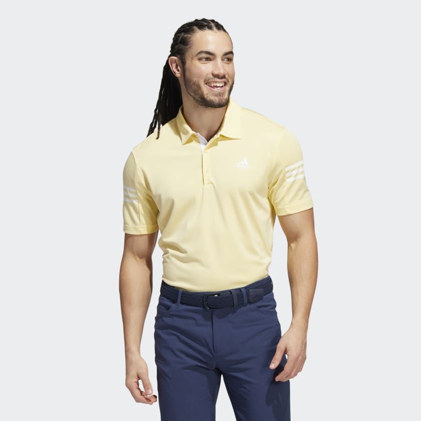 Yellow adidas golf shirt top