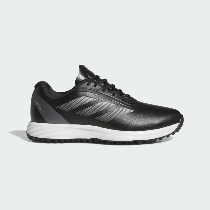adidas Adizero ZG Spikeless Junior Golf Shoes - Core Black/Silver Metallic/Iron Metallic adidas Adizero ZG Spikeless Junior Golf Shoes - Core Black/Silver Metallic/Iron Metallic