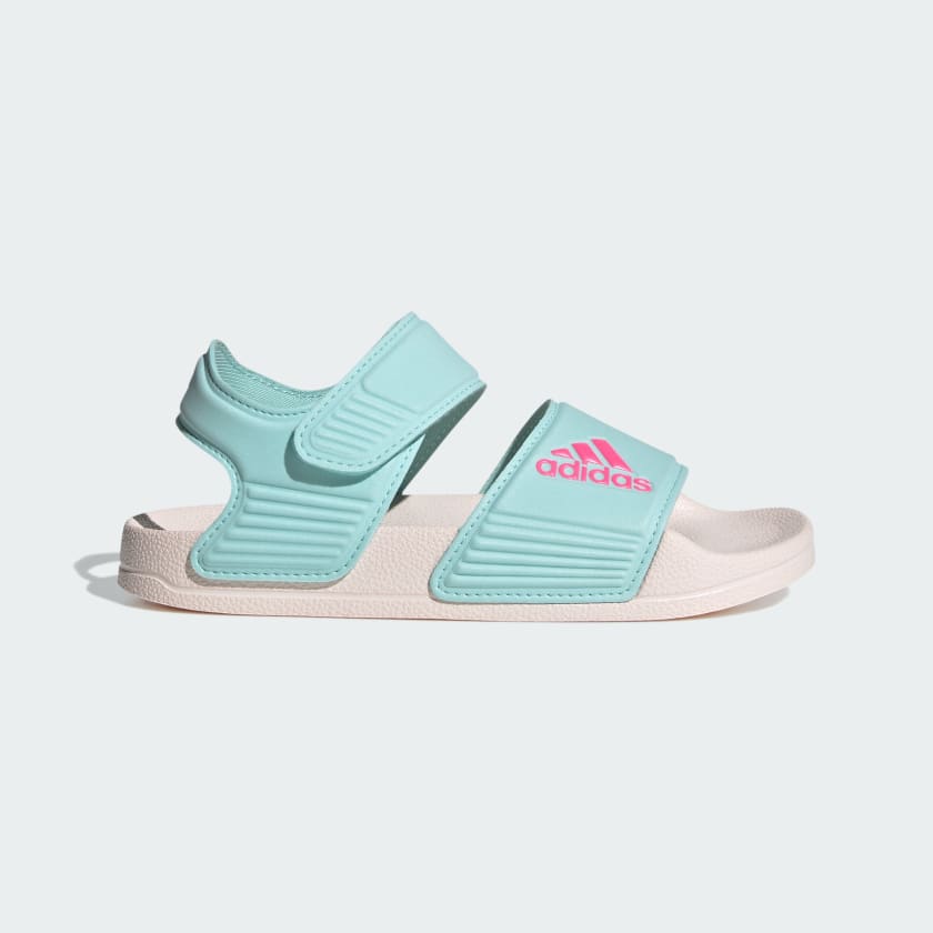 Turquoise adidas slides clearance