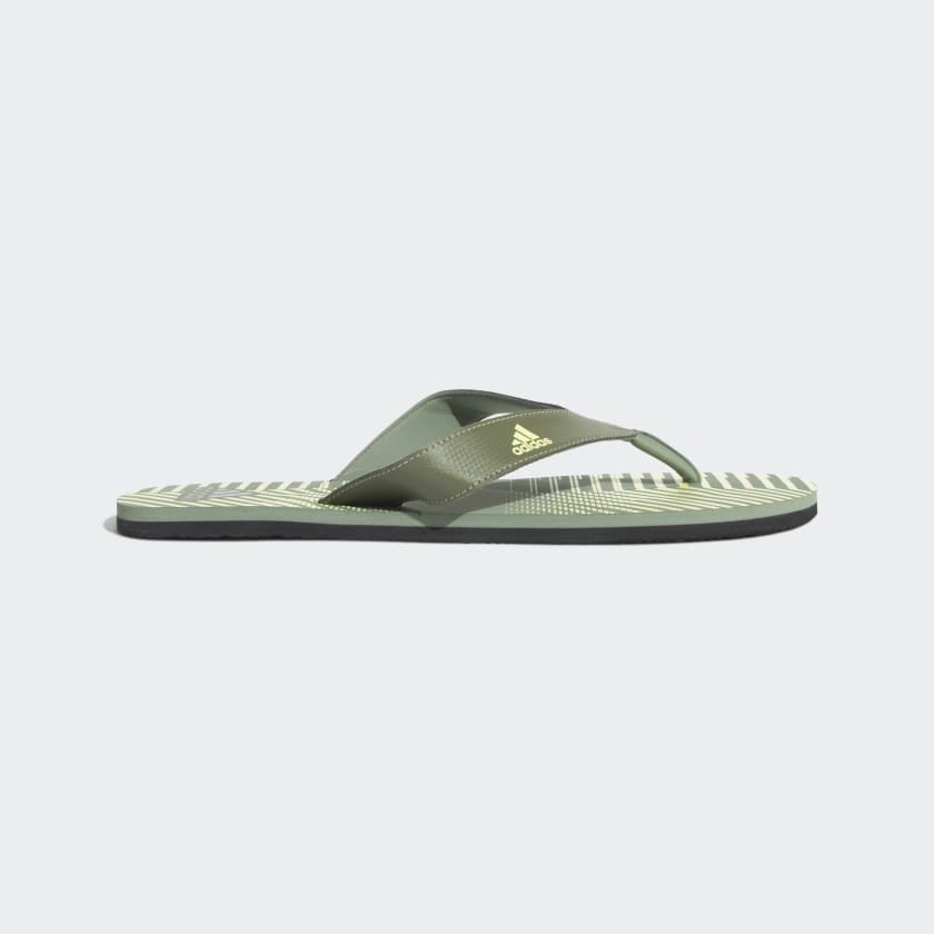 Adidas best sale slippers green