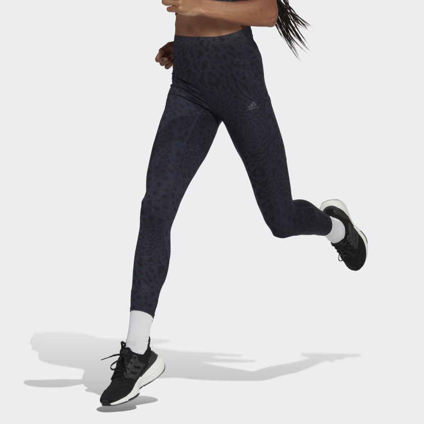 Abnormaal ondergoed Mam adidas FastImpact Running Leopard 7/8 Leggings - Blue | Women's Running |  adidas US
