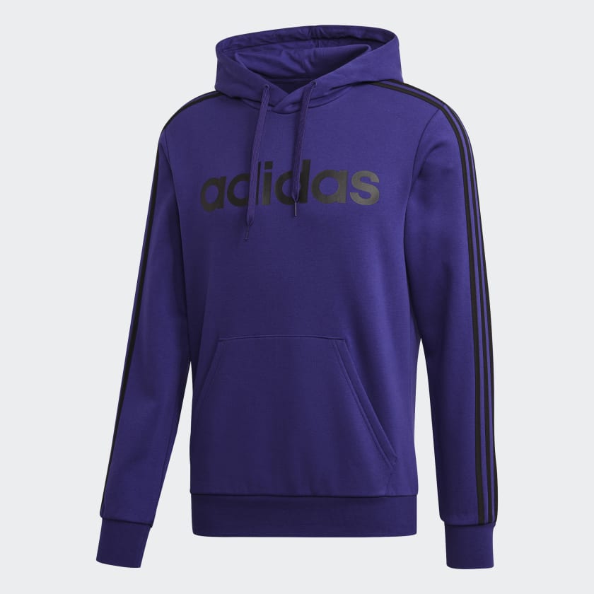 Sweat violet homme Adidas Originals Hoodie Logo Trèfle