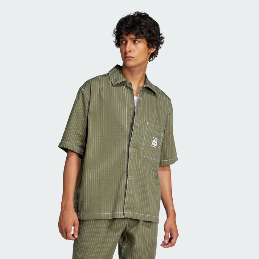 adidas Wabash Shirt - Green | Free Shipping with adiClub
